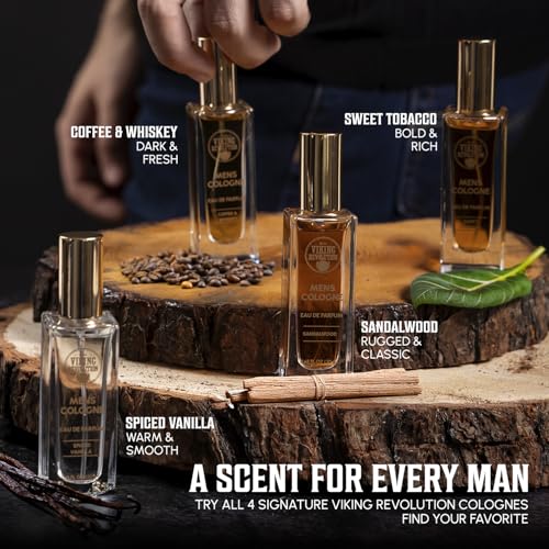 Viking Revolution Men's Cologne Sampler Set - 4 Pack Travel Size