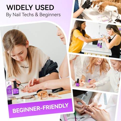 Gelike EC 6-in-1 Clear Nail Glue & Strengthener for Repair & Artificial Nails