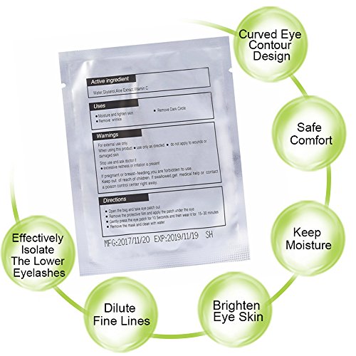 Hydrogel Under Eye Pads for Lash Extensions, 110 Pairs