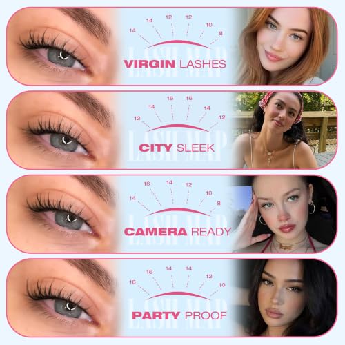 Wispy Lash Clusters 8-16mm C Curl Extensions 216Pcs DIY