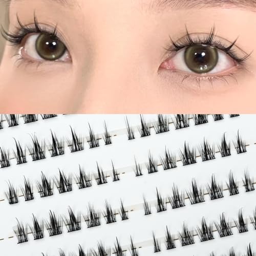 10 Pairs Cluster Lash Extensions DIY Wispy Natural False Eyelashes