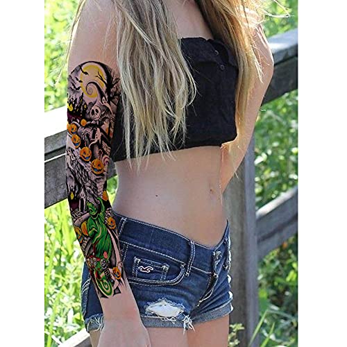 12 Sheets Nightmare Before Christmas Temporary Tattoo Stickers