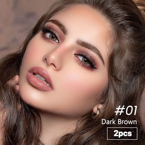 Amy's Diary 2pcs Brunette Brow Gel Set 01# Volumizing Waterproof Wax-Gel Hybrid