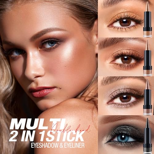 2-in-1 Gradient Eyeliner & Eyeshadow Stick Combo, Waterproof