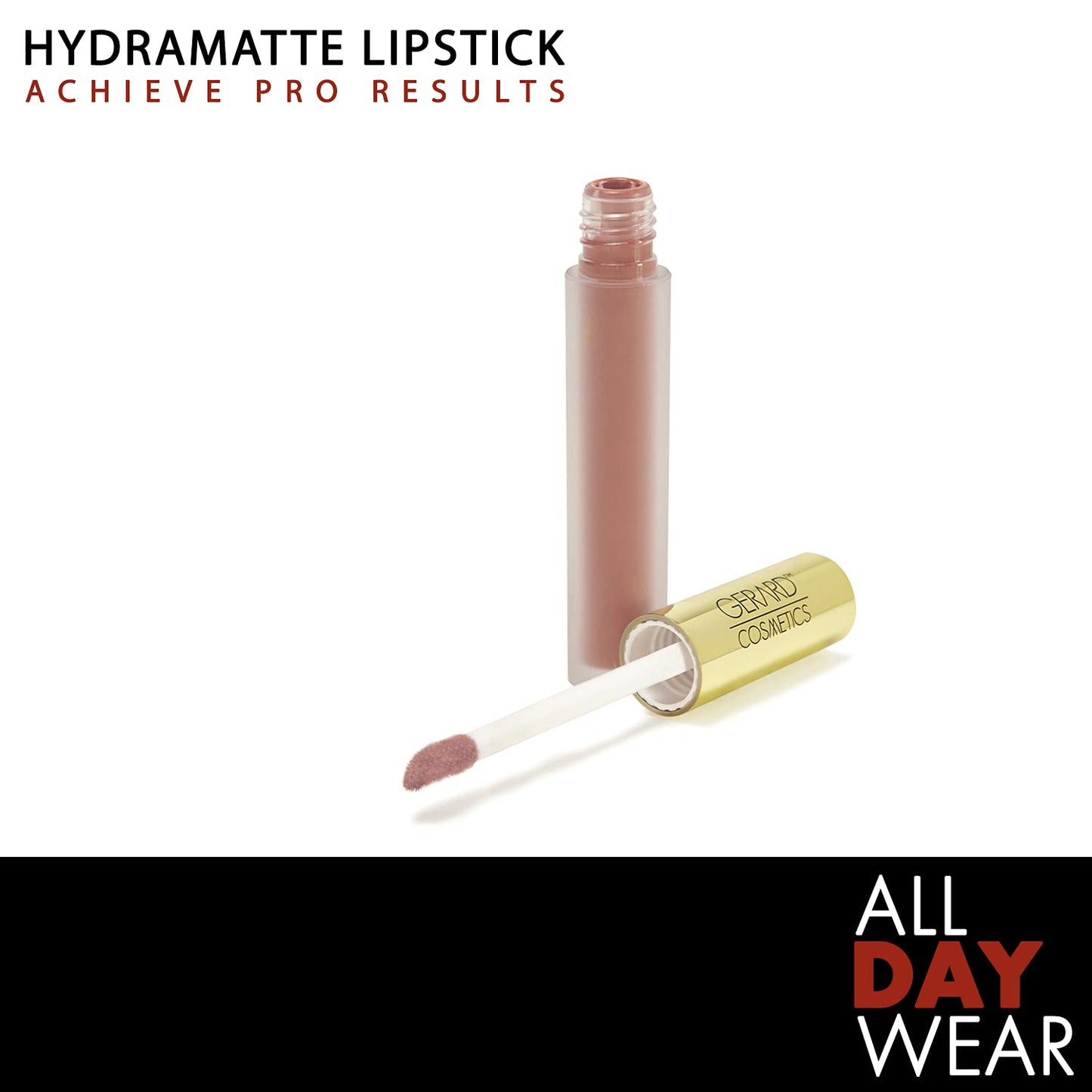 Gerard Cosmetics HydraMatte Liquid Lipstick Bare It All | Mauve Lipstick with Matte Finish | Long Lasting and Non-Drying | Super Pigmented Fully Opaque Lip Color