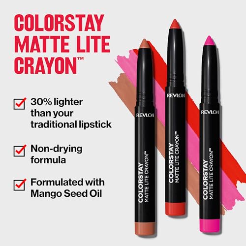 Revlon ColorStay Matte Lite Crayon Lipstick - Take Flight