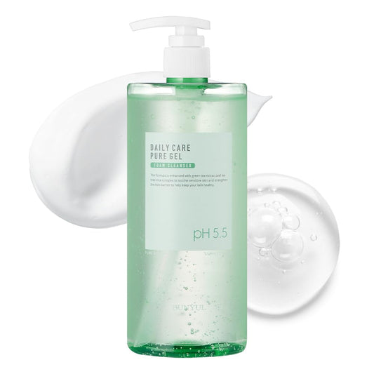 EUNYUL Daily Care Pure Gel Foam Cleanser 17.3 fl. Oz. pH 5.5 Gel with Pump type Large Size Face Wash