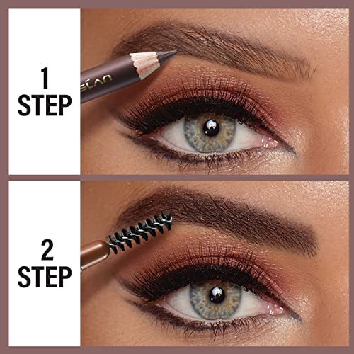 Waterproof Eyebrow Pencil Set - Dark Brown & Light Gray (2PC)