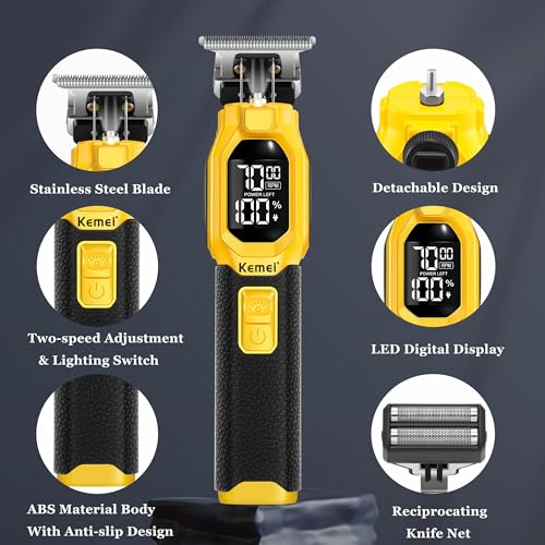 KEMEI 1878 Cordless Beard Trimmer 3-in-1 Hair Clipper