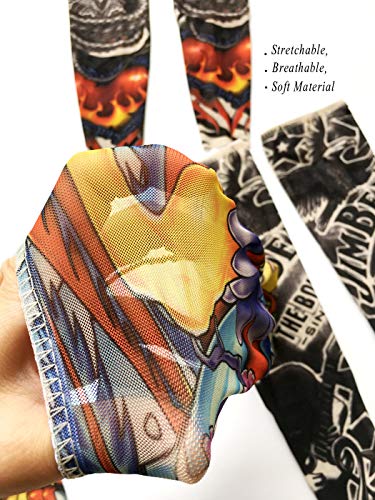 Kids Temporary Tattoo Sleeves - 3 Pack Arm Sleeves