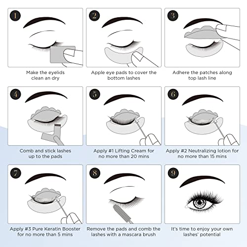 Lash Lift Kit Professional Keratin - 10 Applications