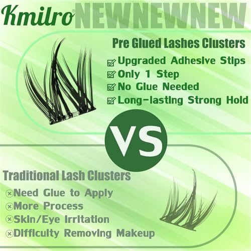 Self Adhesive Lash Clusters 10-14mm Manga Eyelashes No Glue