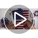 4th of July Patriotic Accessories Set - Glitter Gel, Necklaces & Bracelets