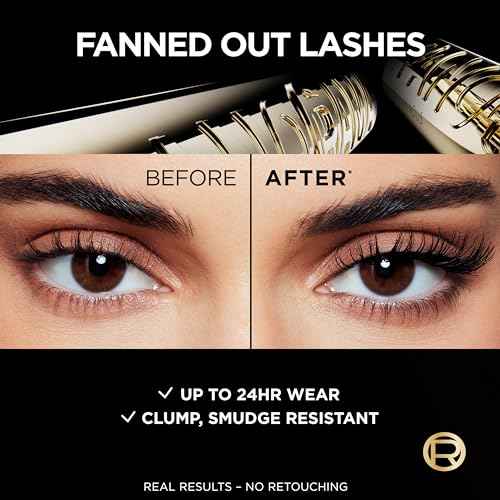 L'Oreal Paris Voluminous Panorama Mascara, Volumizing and Lengthening Mascara, Washable Longwear and Smudge Resistant Make Up, Blackest Black, 0.33 Fl Oz