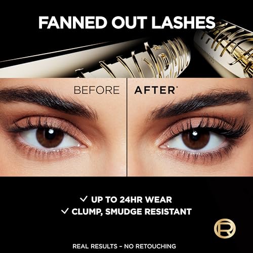 L’Oréal Paris Voluminous Panorama Mascara, Volumizing and Lengthening Mascara, Washable Longwear and Smudge Resistant Make Up, Black, 0.33 Fl Oz