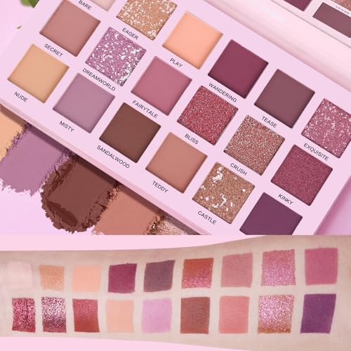 UCANBE 18-Color Nude Eyeshadow Palette – Matte & Shimmer