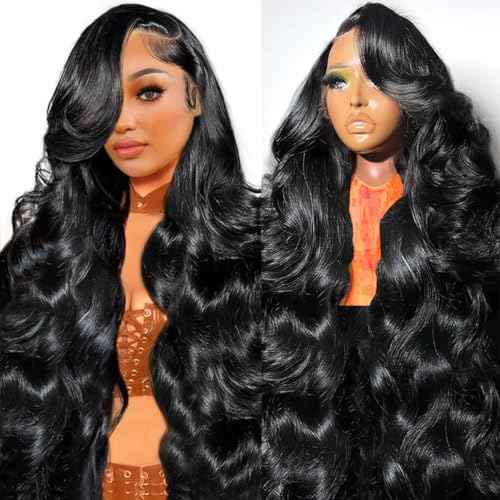 30 Inch 13x6 Lace Front Wigs Human Hair 200% Density Body Wave HD Lace Front Wigs Human Hair Pre Plucked Glueless Body Wave Lace Frontal Wigs Human Hair for Women