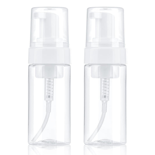 Foam Pump Bottle, 4oz Leak Proof Foaming Soap Dispenser Plastic Refillable Foam Bottles for Shampoo, Hand Soap, Body Wash, Face Wash