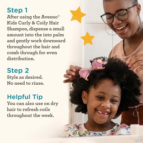 Aveeno Kids Coily Hair Leave-In Conditioner for Toddlers - 8 oz
