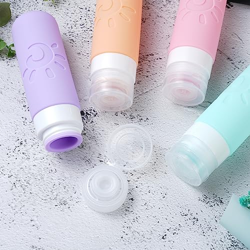 Zafit TSA Approved Travel Bottles 3oz Leak Proof Toiletries Set