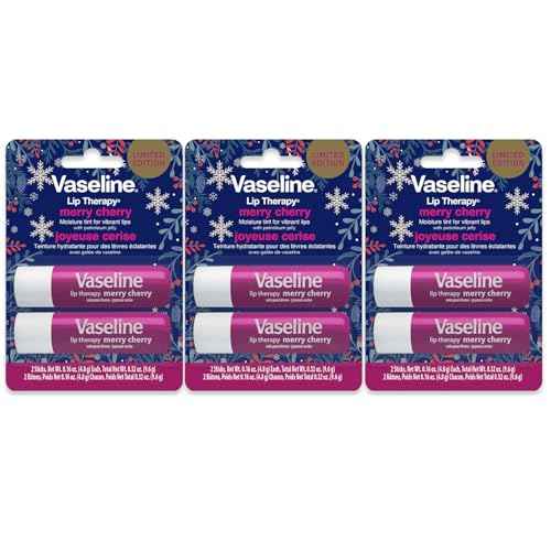 Vaseline Lip Therapy Stick Twin Pack ? Merry Cherry Holiday Limited Edition (3-Pack)