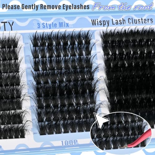 Volume Lash Clusters 12-20mm D Curl 208PC DIY Eyelash Extensions