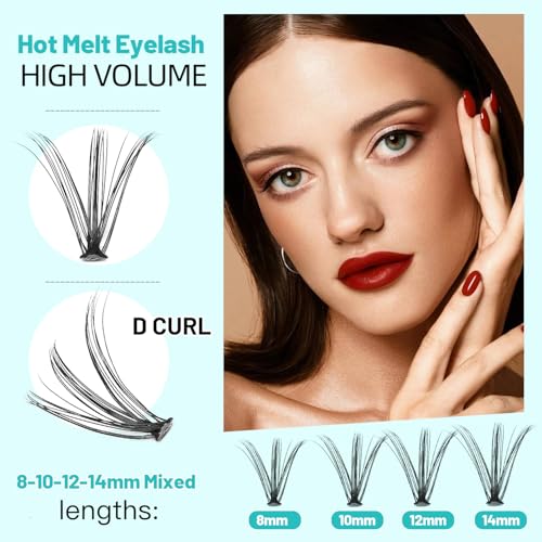Cluster Lashes Mixed 8-14mm 120Pcs Natural Eyelash Extensions