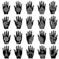 Henna Tattoo Stencil Kit - 20 Reusable PVC Stencils