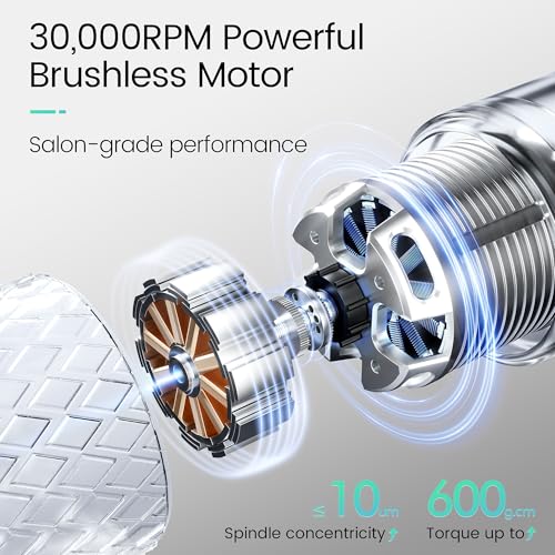L'UGX Professional 30000RPM Cordless Nail Drill Machine