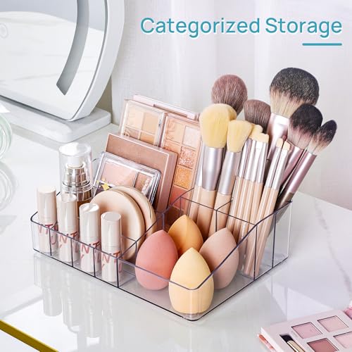 Vtopmart 3 Tier Clear Makeup Organizer with 2 Drawers - Stylish Storage Solution