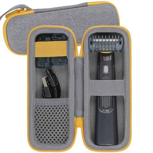 Aenllosi Hard Case Compatible with Microtouch Solo Titanium, Microtouch Beard & Body Razor Organizer (Case Only)