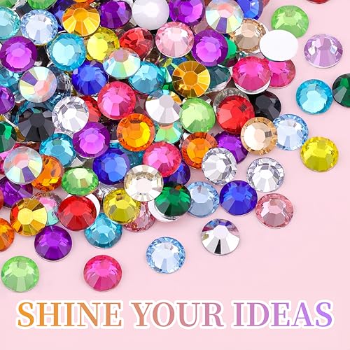Multicolor 3mm Rhinestones for Crafting Bedazzling Jewelry & DIY Projects (40 Colors, 32000Pcs)