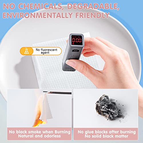 Disposable Face Towel Dry Wipes, 100% Cotton Facial Tissue, Lint Free Facial Cleansing Towels, Super Absorbent Dry and Wet Use for Makeup Removing, Sensitive/Baby Skin (1 Pack-60 Count)