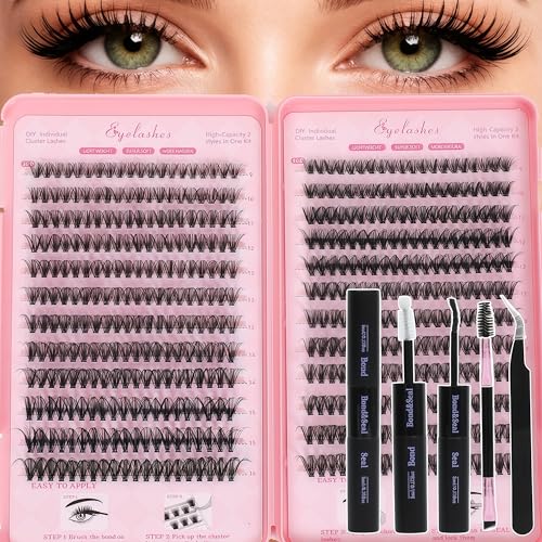 Lash Clusters Kit with Bond & Seal - DIY Eyelash Extensions 9-16mm
