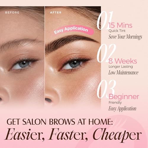 LASHVIEW Eyebrow & Eyelash Tint Kit, 15-Minute Professional Color