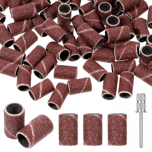 100Pc Nail Sanding Bands 80 Grit with 3/32" Mandrel