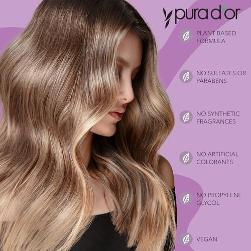 PURA D'OR Apple Cider Vinegar Thin2Thick Volumizing Conditioner, 16 oz