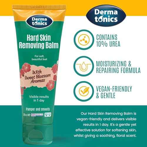 Dermatonics 10% Urea Callus Removing Cream ? Removes Hard Skin, Moisturizes and Rehydrates Racked, Rough, Dead and Dry Skin ? for Feet, Elbows, and Hands, 2.37 fl oz. Tube, 3 Pack
