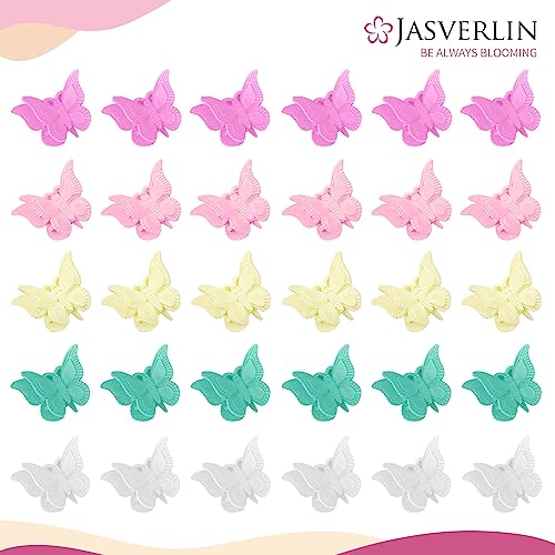 Baby Color Butterfly Hair Clips Set - 50 Mini Claw Hair Accessories, Y2K Trend