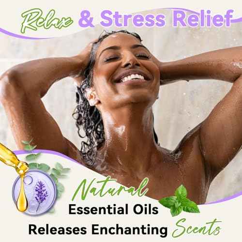 Shower Steamers Aromatherapy 8 Pack, Birthday Christmas Gifts for Women Stocking Stuffers&Luxury Gift Box, Shower Bombs with Natural Essential Oils, Home Spa Stress Relief, Relaxation Self Care