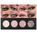 4-Color Pink Purple Eyeshadow Palette, Blendable Shimmer
