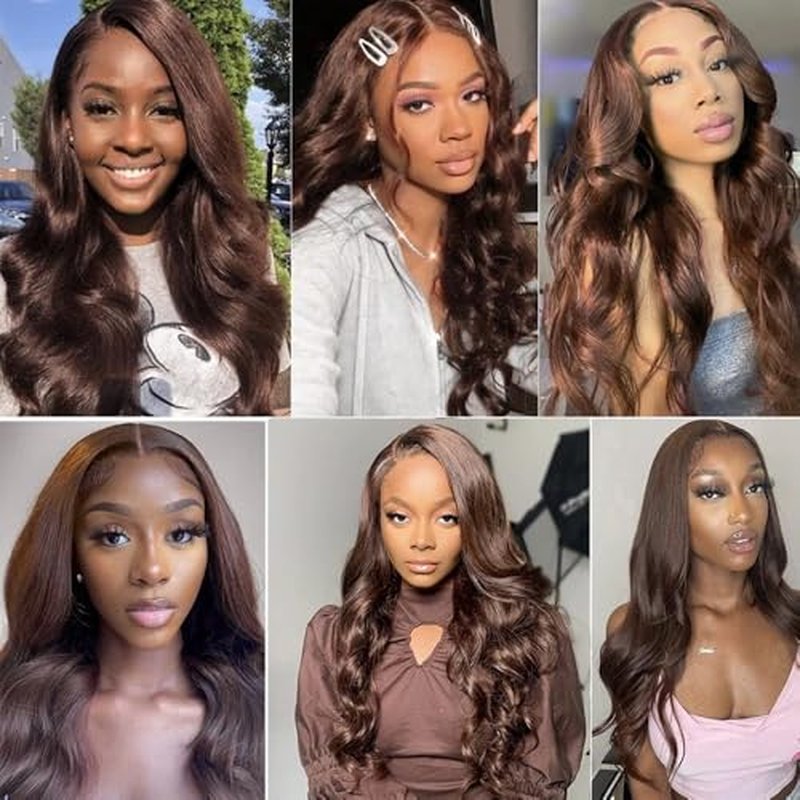 #4 Dark Brown Body Wave Human Hair Bundle 14 Inch
