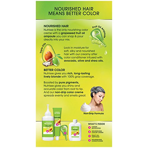 Garnier Nutrisse Nourishing Hair Color Creme, 82 Champagne Blonde (Champagne Fizz) (Packaging May Vary)