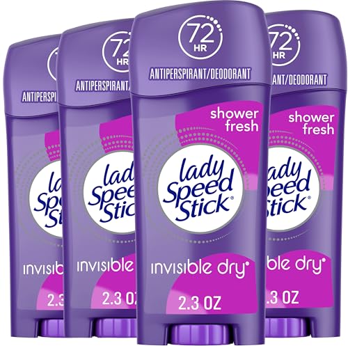Lady Speed Stick Antiperspirant Deodorant for Women, 72 HR Protection, 4 Pack