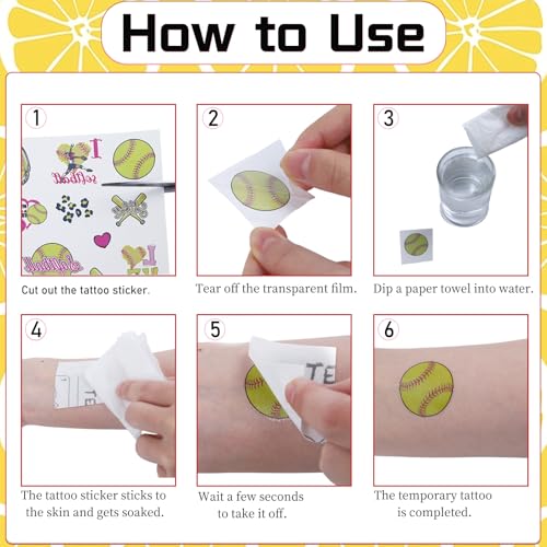 Lemon Temporary Tattoos - 200+ Stickers for Kids Party