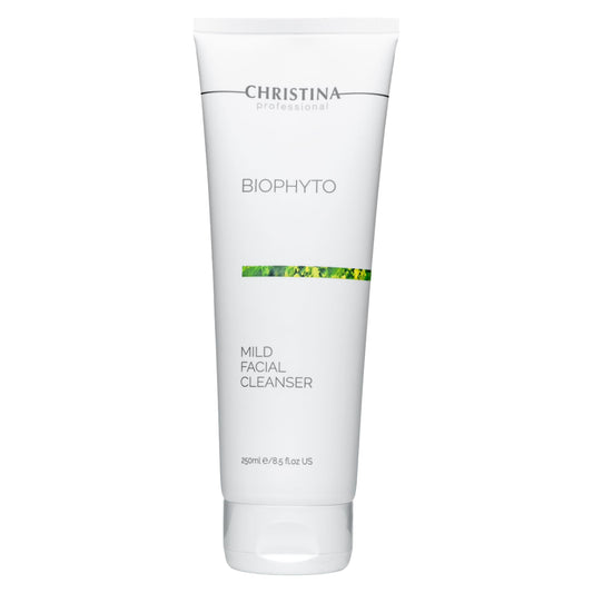 -CHRISTINA- Biophyto Mild Facial Cleanser with Green Tea and Cucumber Extracts - 250 ml - Soapless Gentle Face Wash and Daily Facial Cleanser for All Skin Types