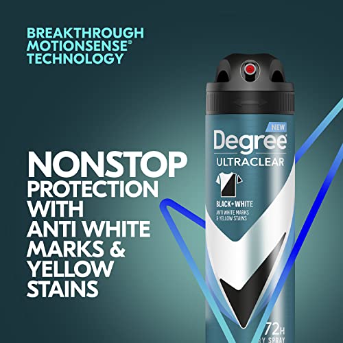 Degree Men UltraClear Antiperspirant Spray 3-Pack | 72-Hour Protection