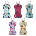 Beautyflier Neoprene Chapstick Lipstick Keychain Holder