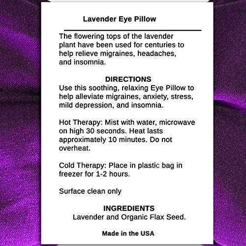 Silk Lavender Eye Pillow for Sleep & Meditation | Blissful Being