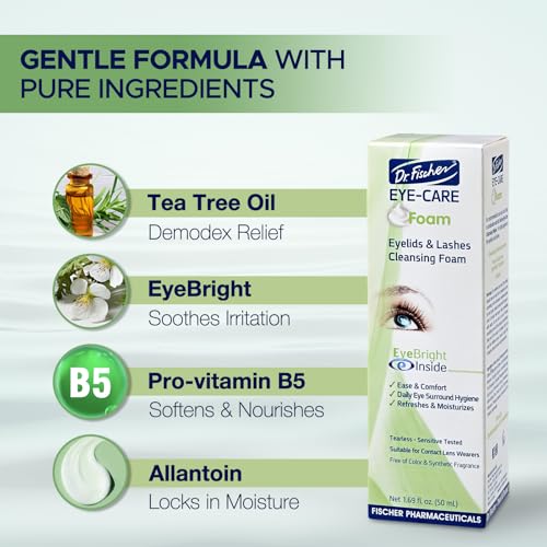 Dr. Fischer Tea Tree Oil Eyelid Cleanser & Lash Foam